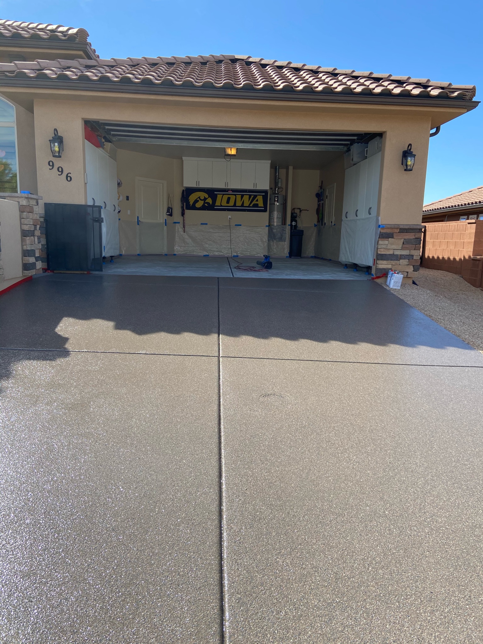 After — Cracked Driveway Restored