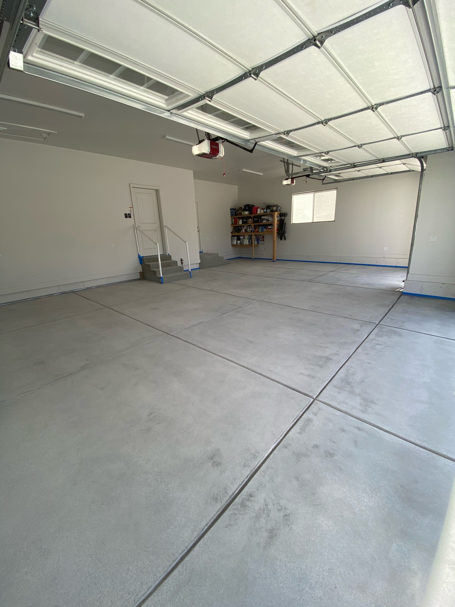 Damaged concrete being restored by Sparks Coatings in Utah